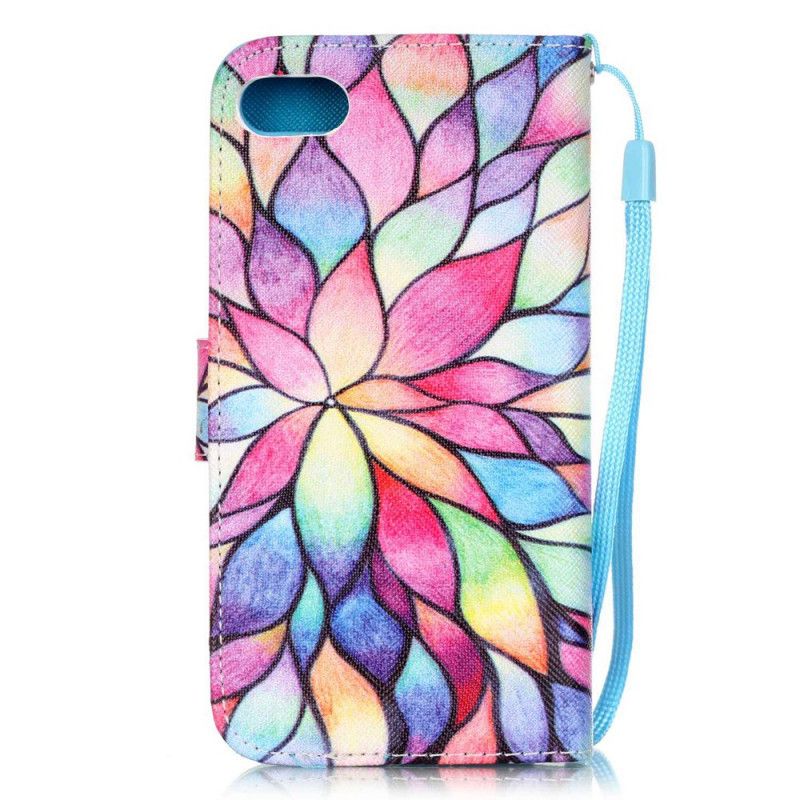 Bescherming Hoesje iPhone 7 / 8 / SE 2 Telefoonhoesje String Met Aquarel Bloemen