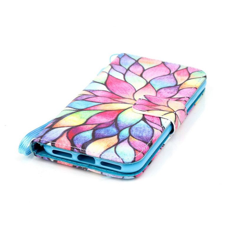 Bescherming Hoesje iPhone 7 / 8 / SE 2 Telefoonhoesje String Met Aquarel Bloemen