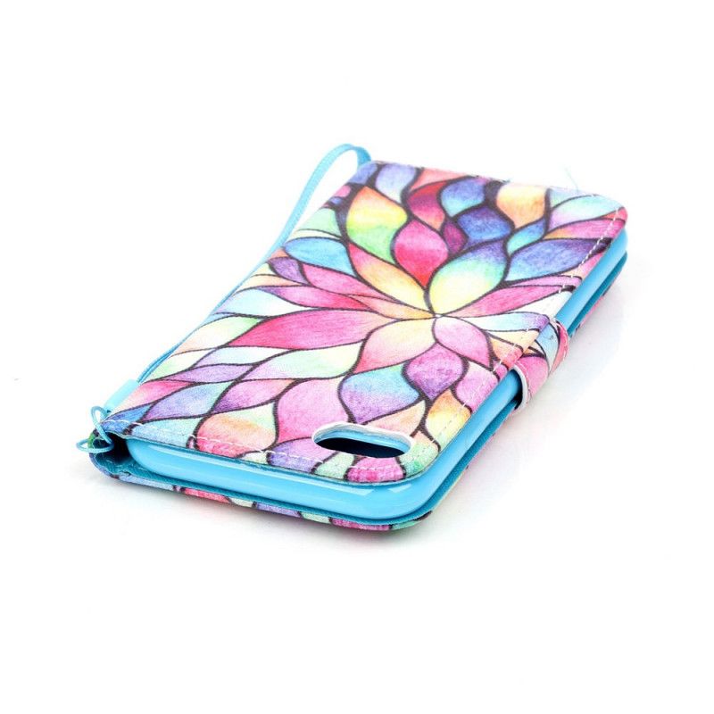 Bescherming Hoesje iPhone 7 / 8 / SE 2 Telefoonhoesje String Met Aquarel Bloemen