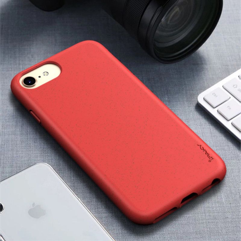 Case Hoesje iPhone 7 / 8 / SE 2 Rood Zwart Telefoonhoesje Ipaky Mate Premium