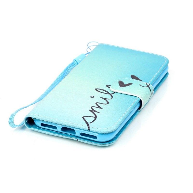 Flip Case Leren iPhone 7 / 8 / SE 2 Lach