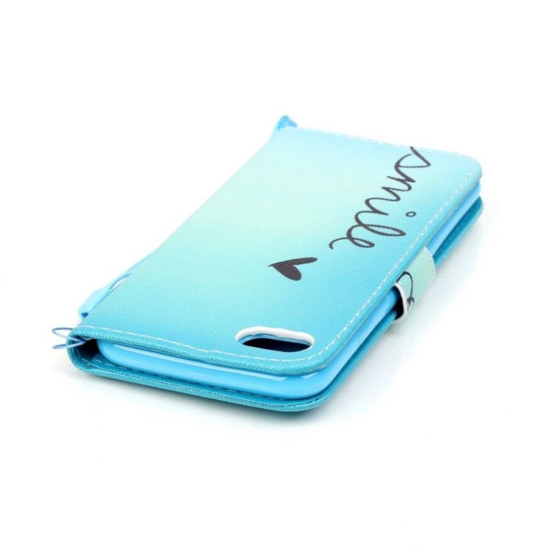 Flip Case Leren iPhone 7 / 8 / SE 2 Lach