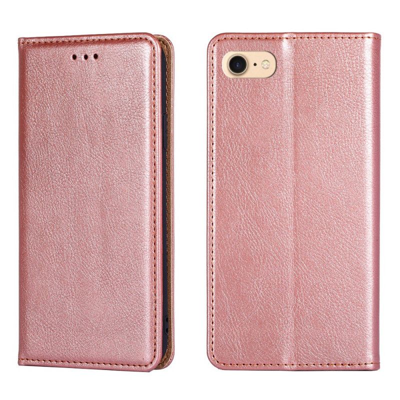 Folio-hoesje iPhone 7 / 8 / SE 2 Rood Zwart Telefoonhoesje Pure Kleur