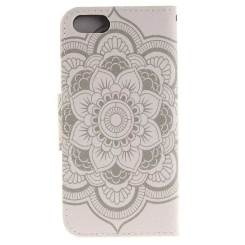 Leren Hoesje iPhone 7 / 8 / SE 2 Telefoonhoesje Lotus Mandala