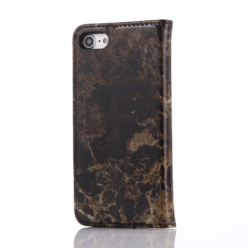 Leren Hoesje iPhone 7 / 8 / SE 2 Wit Marmer