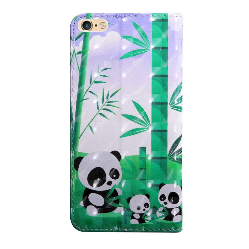 Leren Hoesje voor iPhone 7 / 8 / SE 2 Octaaf Moeder En Anne De Panda'S