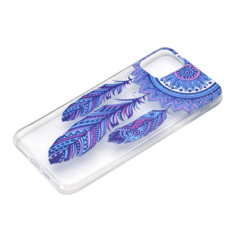 Case Hoesje iPhone 12 Mini Telefoonhoesje Vanger Droomt Blauwe Veren