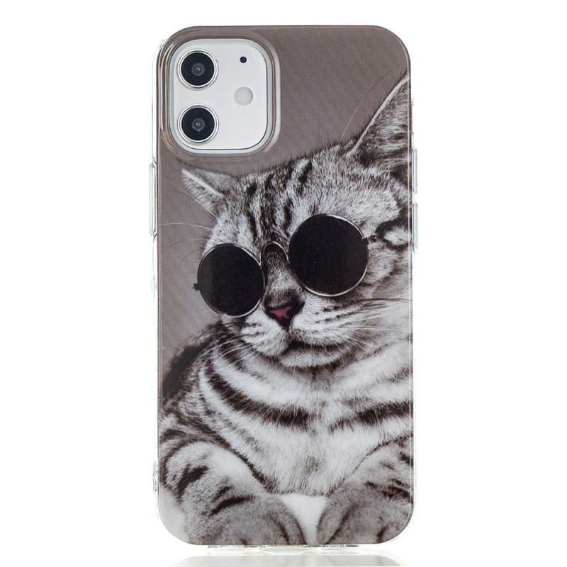 Cover Hoesje iPhone 12 Mini Telefoonhoesje Mijn Incognito Kitten