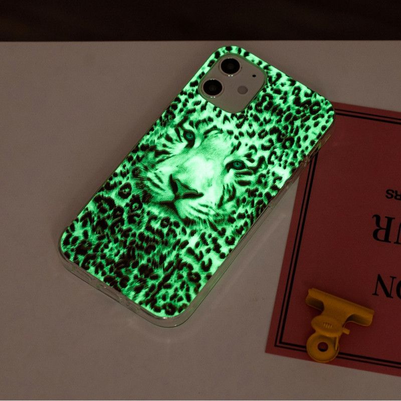 Hoesje iPhone 12 Mini Fluorescerende Luipaard