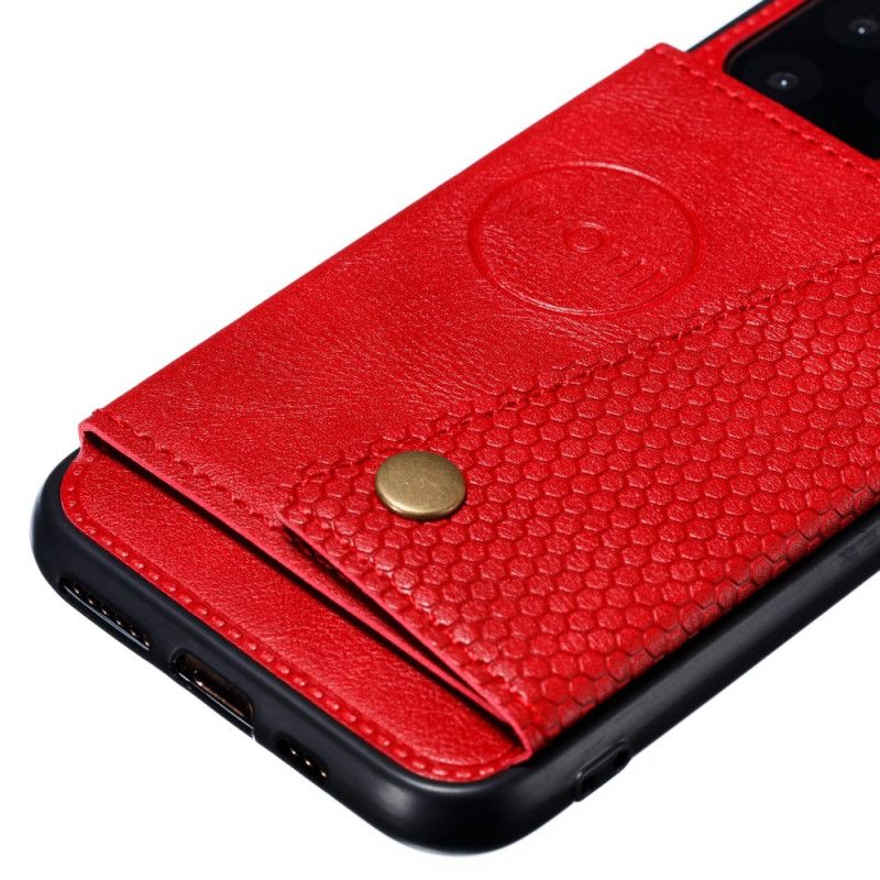 Hoesje voor iPhone 12 Mini Grijs Zwart Snap Portemonnee