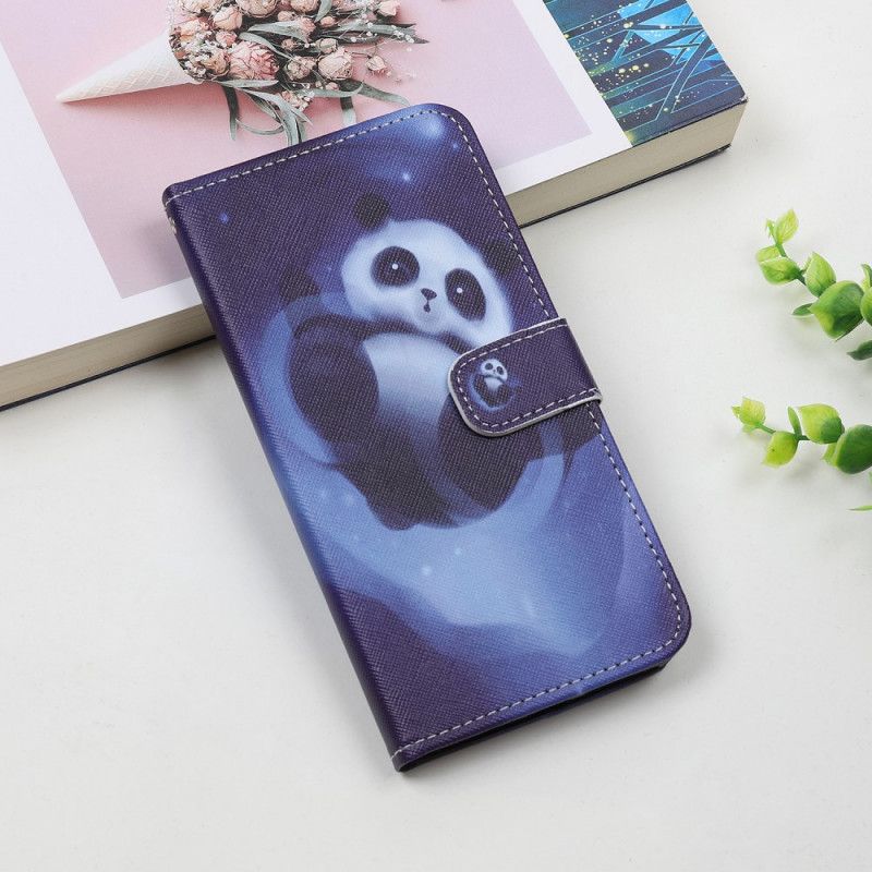 Leren Hoesje iPhone 12 Mini Telefoonhoesje Pandaruimte Met String