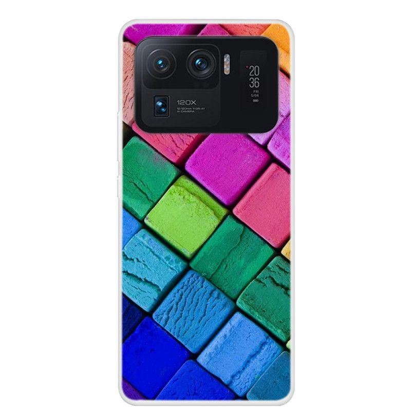 Cover Hoesje Xiaomi Mi 11 Ultra Telefoonhoesje Gekleurde Kubussen