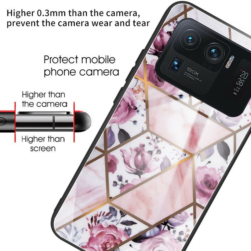 Cover Hoesje Xiaomi Mi 11 Ultra Telefoonhoesje Marmer Gehard Glas