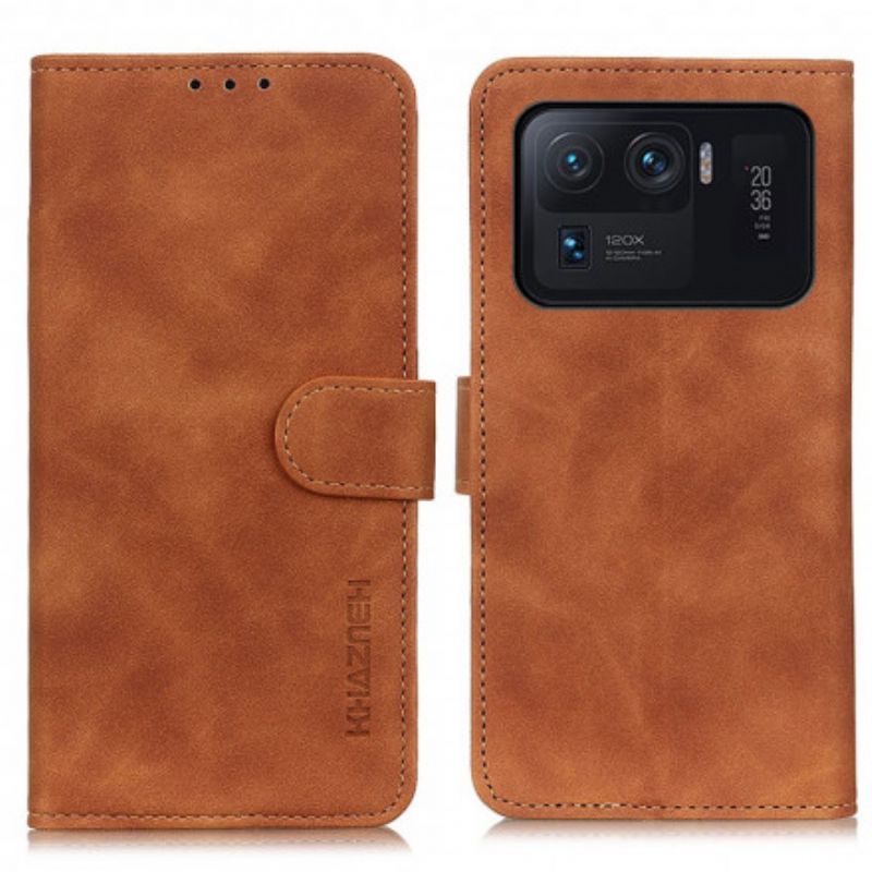 Leren Hoesje Voor Xiaomi Mi 11 Ultra Khazneh Vintage Leereffect