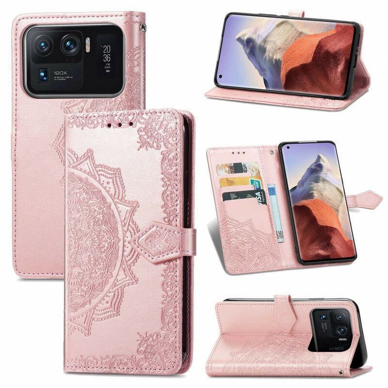 Leren Hoesje Xiaomi Mi 11 Ultra Mandala Middeleeuwen Bescherming Hoesje