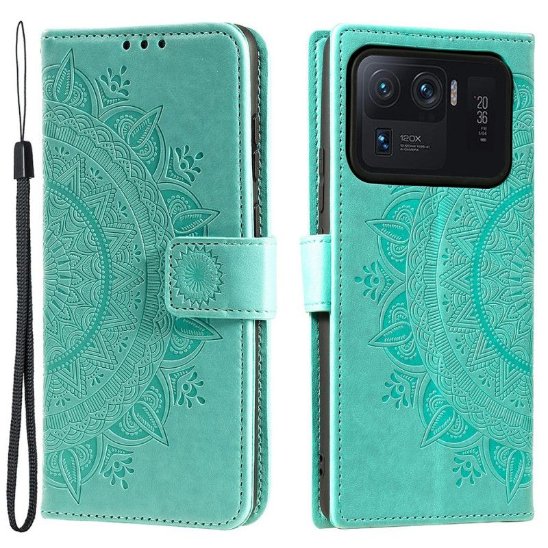 Leren Hoesje Xiaomi Mi 11 Ultra Mandala Zon Bescherming Hoesje