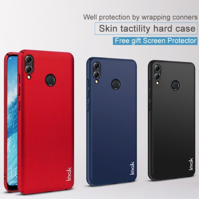 Hoesje voor Honor 8X Rood Zwart Zijde Serie