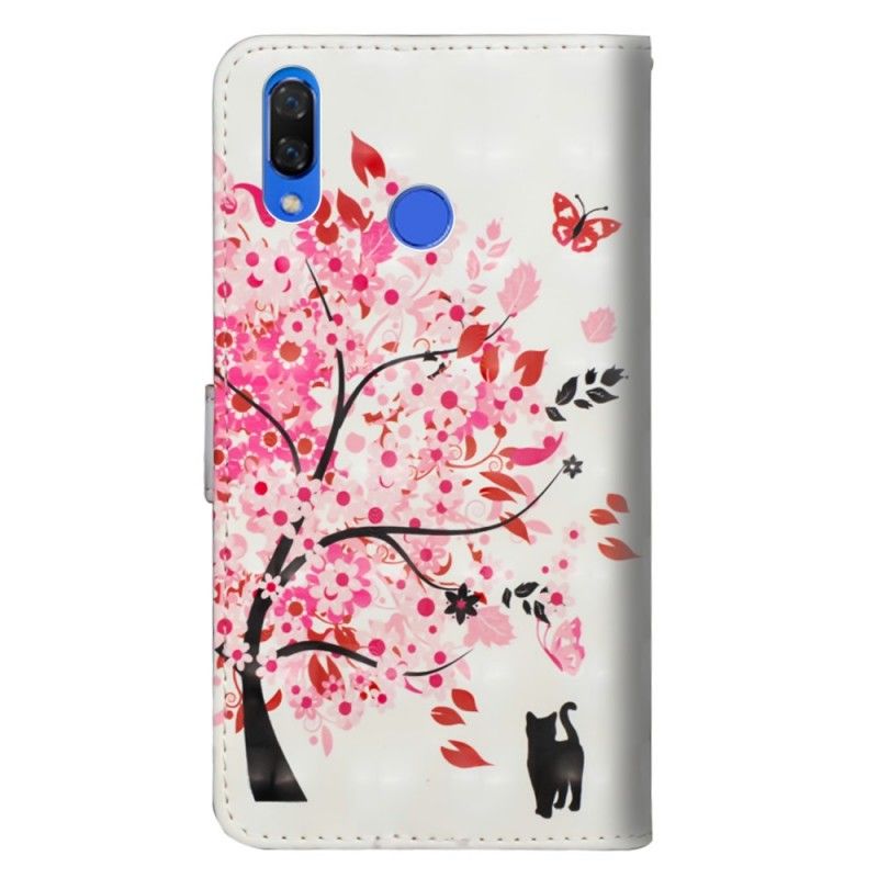 Leren Hoesje Honor 8X Roze Boom