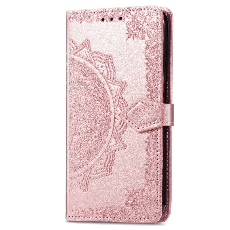 Leren Hoesje voor Xiaomi 13 Mandala Zon Met Lanyard