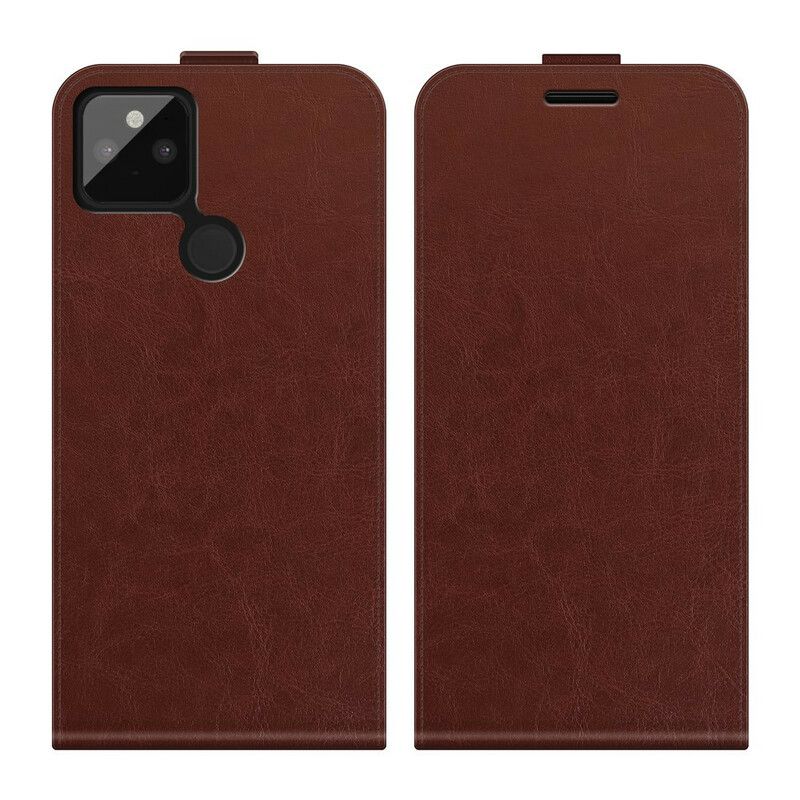 Flip Case Leren Google Pixel 5a 5g Opvouwbaar Retro