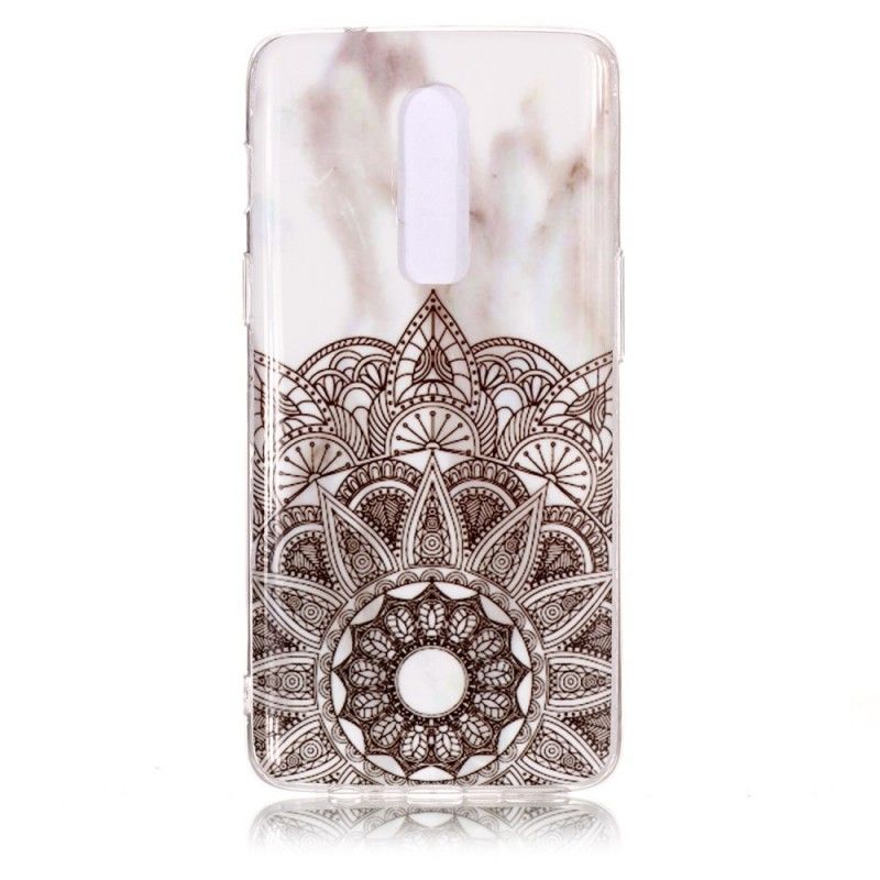 Cover Hoesje OnePlus 6 Telefoonhoesje Gemarmerde Mandala