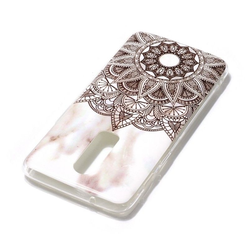 Cover Hoesje OnePlus 6 Telefoonhoesje Gemarmerde Mandala