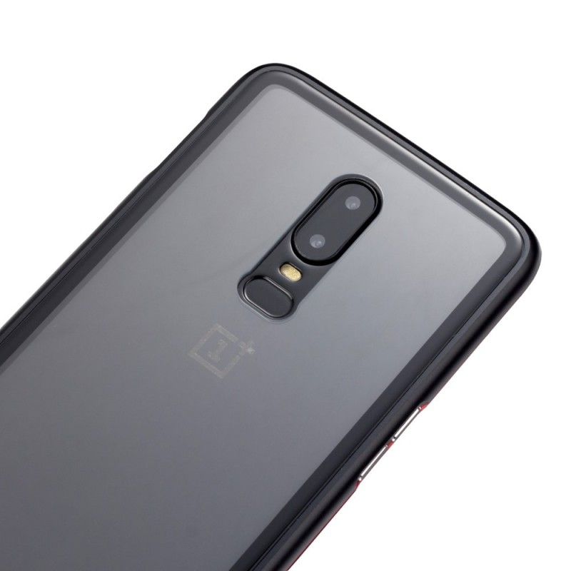 Hoesje OnePlus 6 Grijs Wit Afneembaar