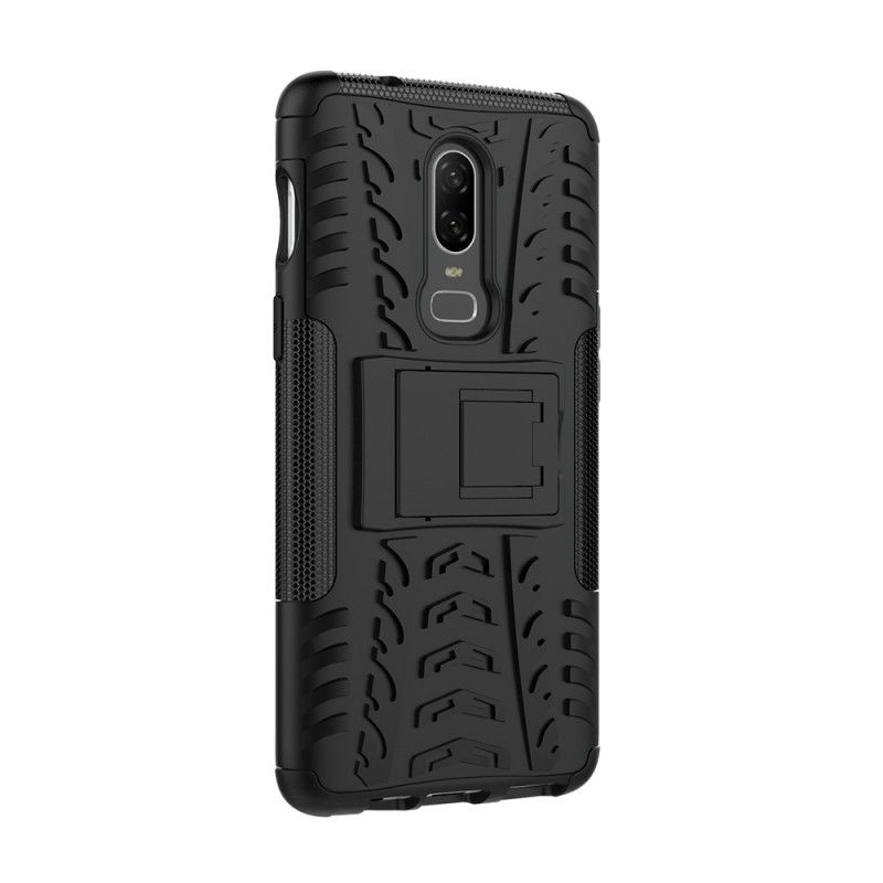 Hoesje OnePlus 6 Grijs Zwart Ultrabestendig