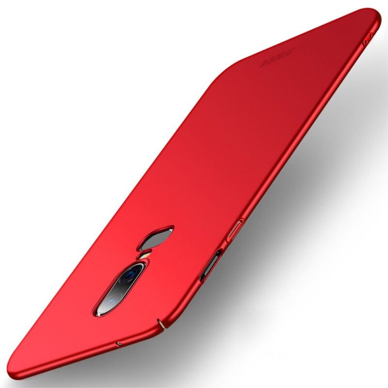 Hoesje OnePlus 6 Rood Zwart Mofi