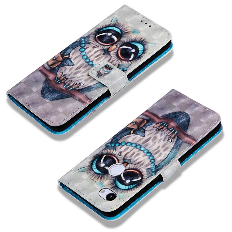 Bescherming Hoesje Google Pixel 3A XL Telefoonhoesje Juffrouw Uil