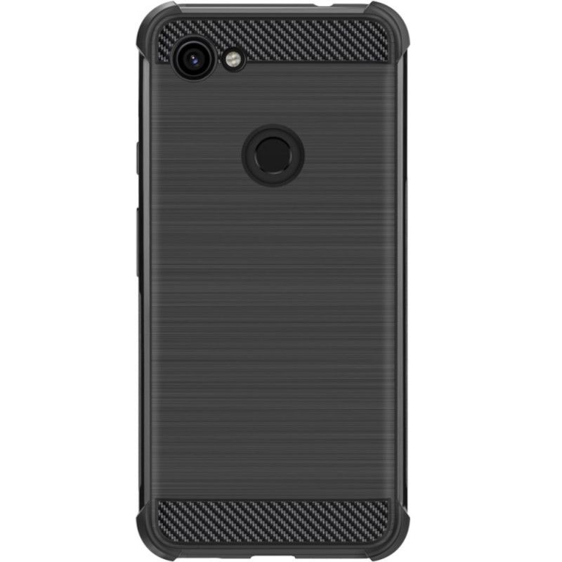 Hoesje voor Google Pixel 3A XL Imak Geborstelde Koolstofvezel