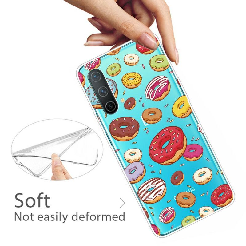 Case Hoesje Oneplus Nord Ce 5g Telefoonhoesje Liefde Donuts