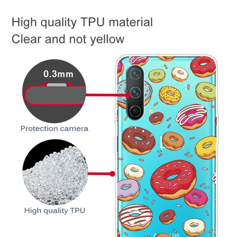 Case Hoesje Oneplus Nord Ce 5g Telefoonhoesje Liefde Donuts