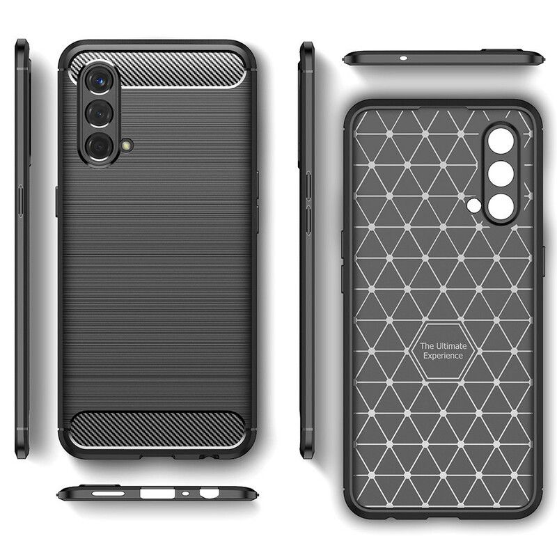 Cover Hoesje Oneplus Nord Ce 5g Telefoonhoesje Geborstelde Koolstofvezel