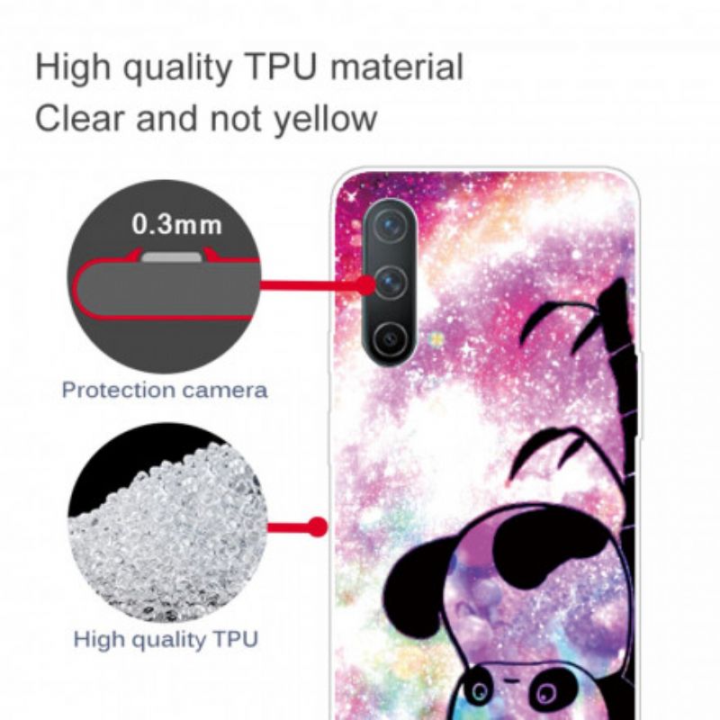 Cover Hoesje Oneplus Nord Ce 5g Telefoonhoesje Panda En Bamboe