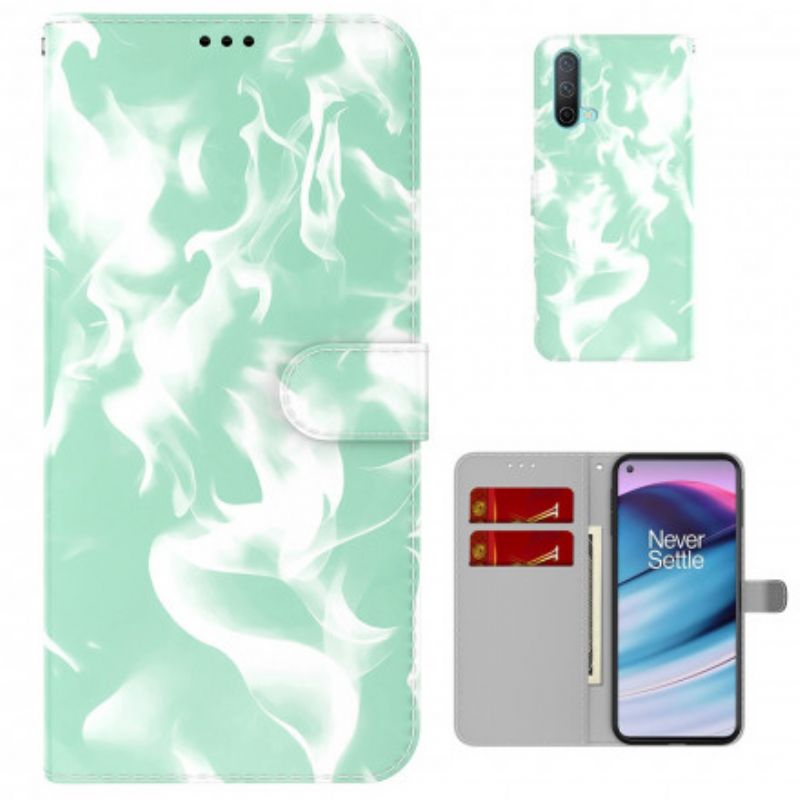 Flip Case Leren Oneplus Nord Ce 5g Abstract Patroon