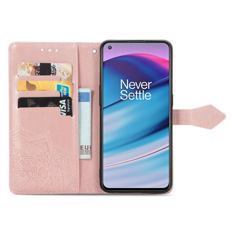 Flip Case Leren Oneplus Nord Ce 5g Mandala Middeleeuwen