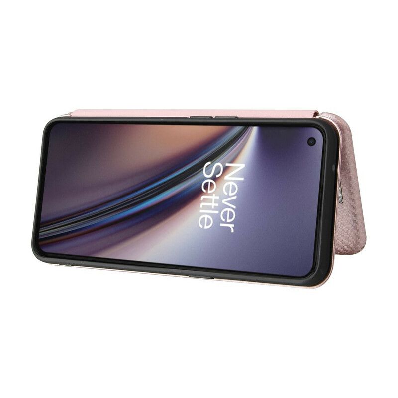 Folio-hoesje Oneplus Nord Ce 5g Telefoonhoesje Gekleurde Carbon Silicone