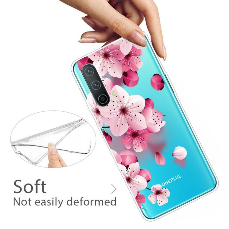 Hoesje Oneplus Nord Ce 5g Kleine Roze Bloemen Bescherming Hoesje