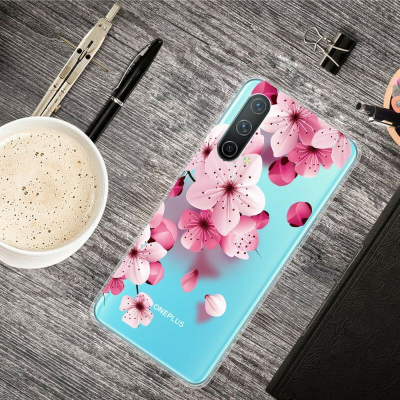 Hoesje Oneplus Nord Ce 5g Kleine Roze Bloemen Bescherming Hoesje