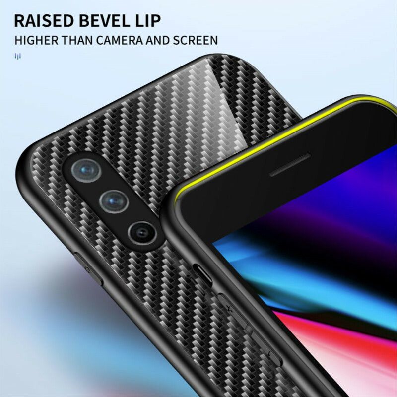 Hoesje Oneplus Nord Ce 5g Koolstofvezel Gehard Glas