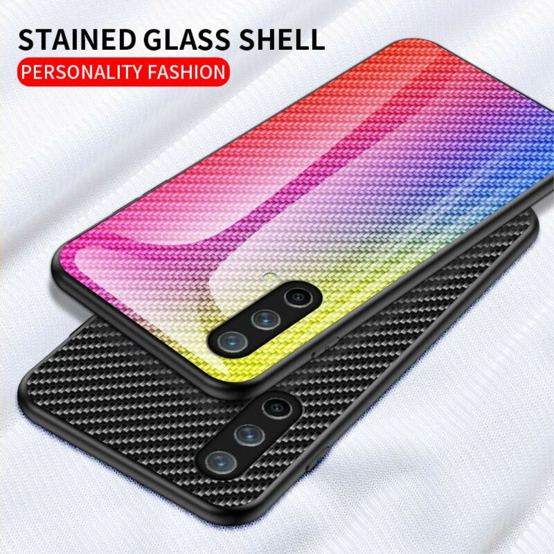 Hoesje Oneplus Nord Ce 5g Koolstofvezel Gehard Glas