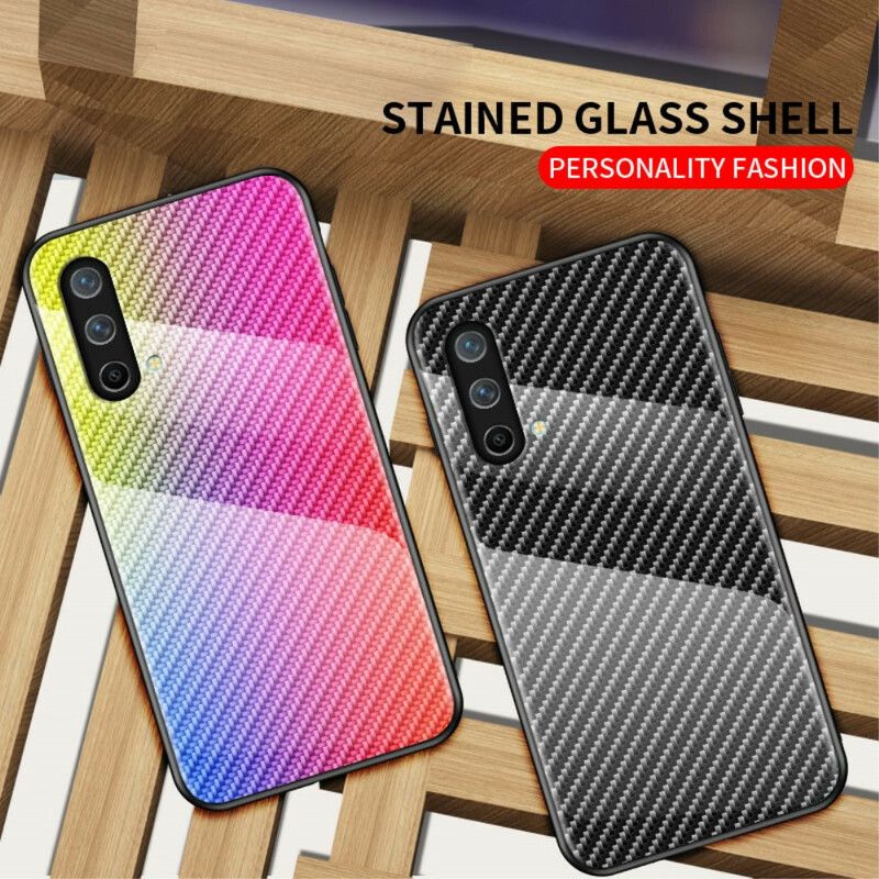 Hoesje Oneplus Nord Ce 5g Koolstofvezel Gehard Glas