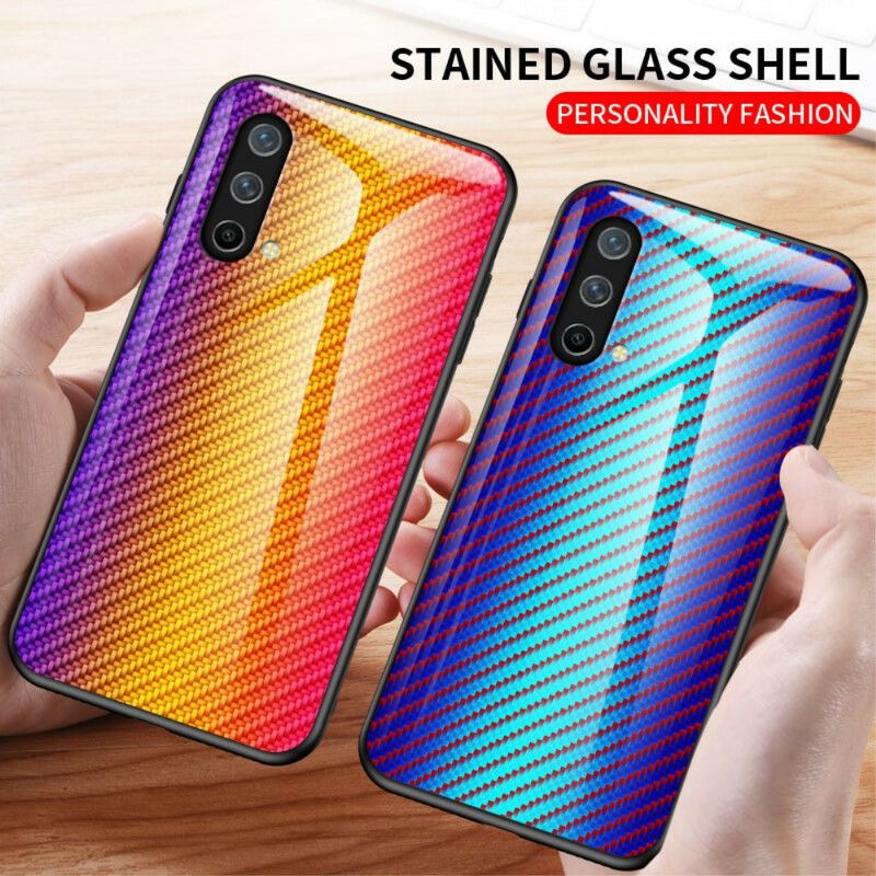 Hoesje Oneplus Nord Ce 5g Koolstofvezel Gehard Glas