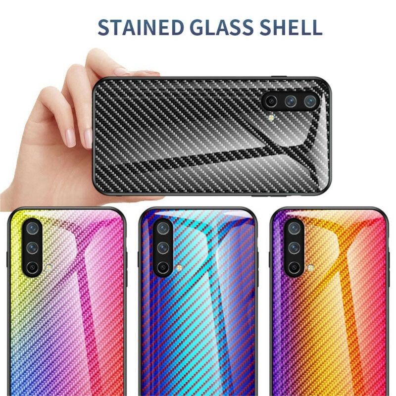 Hoesje Oneplus Nord Ce 5g Koolstofvezel Gehard Glas