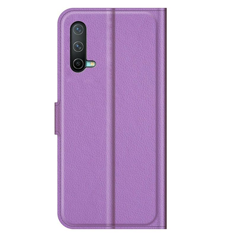 Leren Hoesje Oneplus Nord Ce 5g Klassiek Litchi-effect