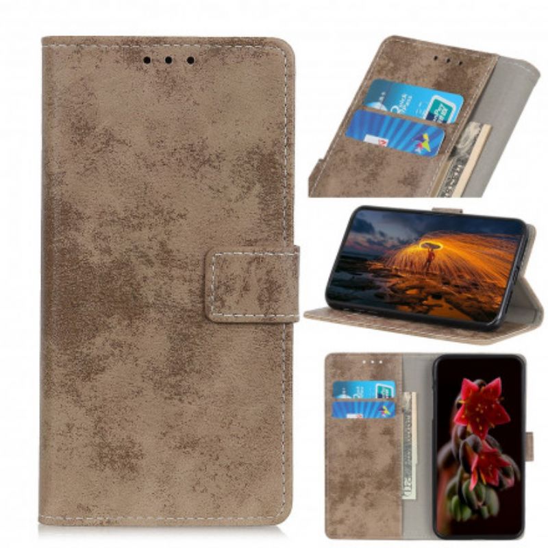 Leren Hoesje Oneplus Nord Ce 5g Vintage Kunstleer