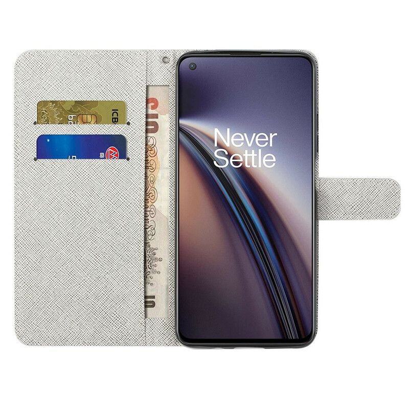 Leren Hoesje Voor Oneplus Nord Ce 5g Levering String Katten