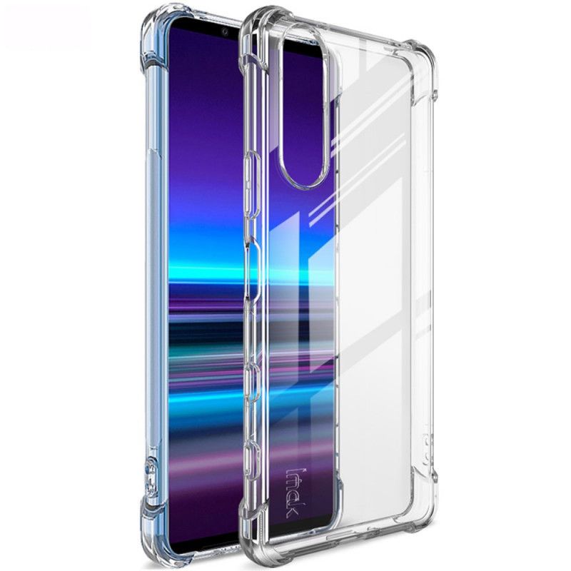 Cover Hoesje Sony Xperia 5 II Transparant Zwart Telefoonhoesje Imak Airbags