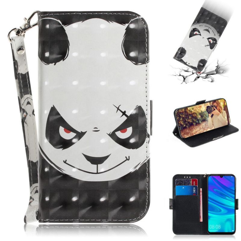 Leren Hoesje Huawei P Smart Plus 2019 Boze Panda